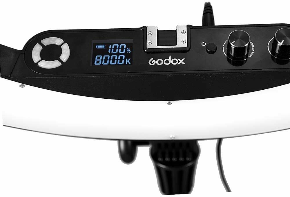 جودكس إضاءة LED دائرية بقوة 18 وات موديل LR160 - أسود