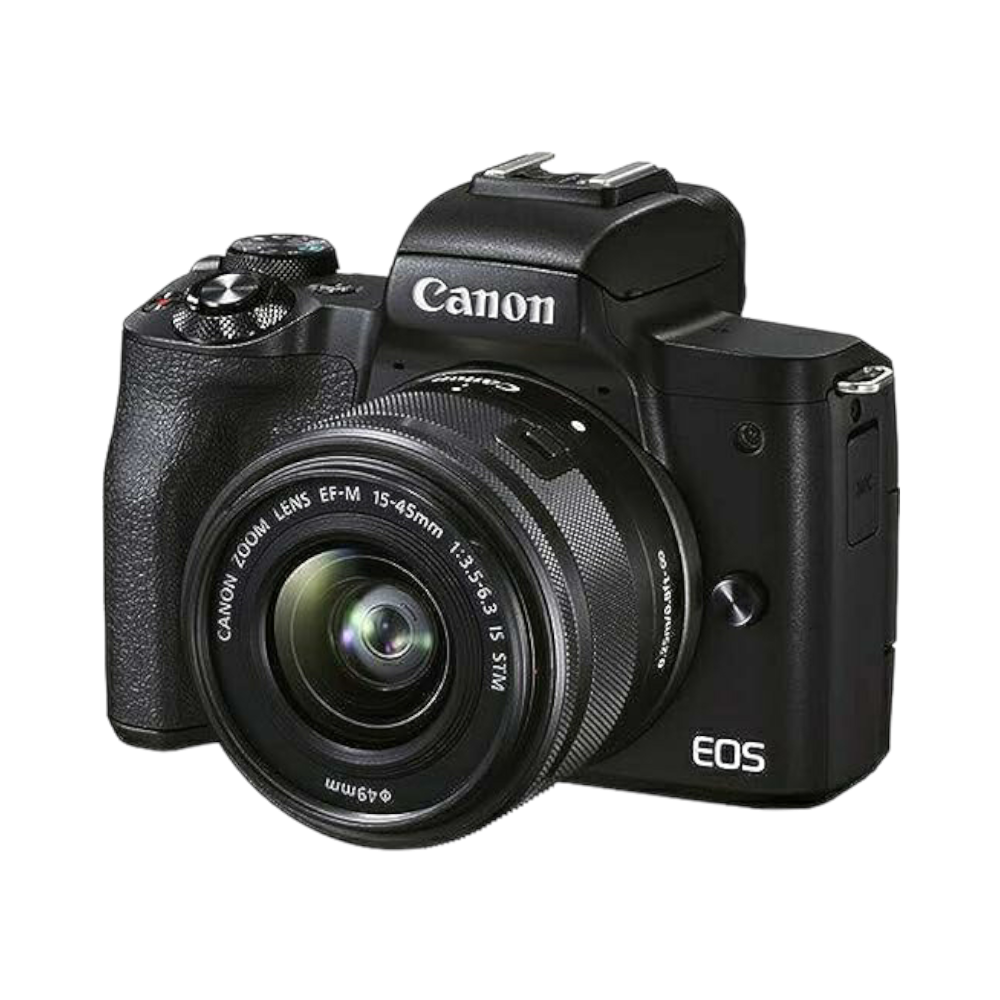 كانون كاميرا رقمية مع عدسة 15-45 ملم دقة 24.1MP موديل EOS M50 Mark II - أسود