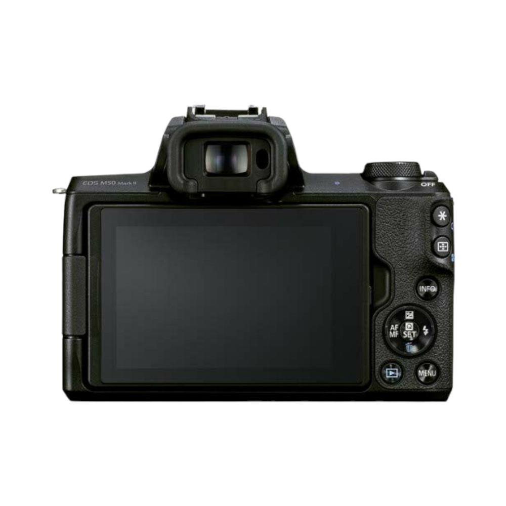 كانون كاميرا رقمية مع عدسة 15-45 ملم دقة 24.1MP موديل EOS M50 Mark II - أسود