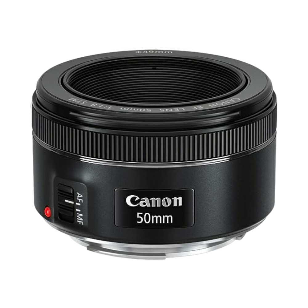 كانون عدسة كاميراEF 50mm f / 1.8 STM - أسود