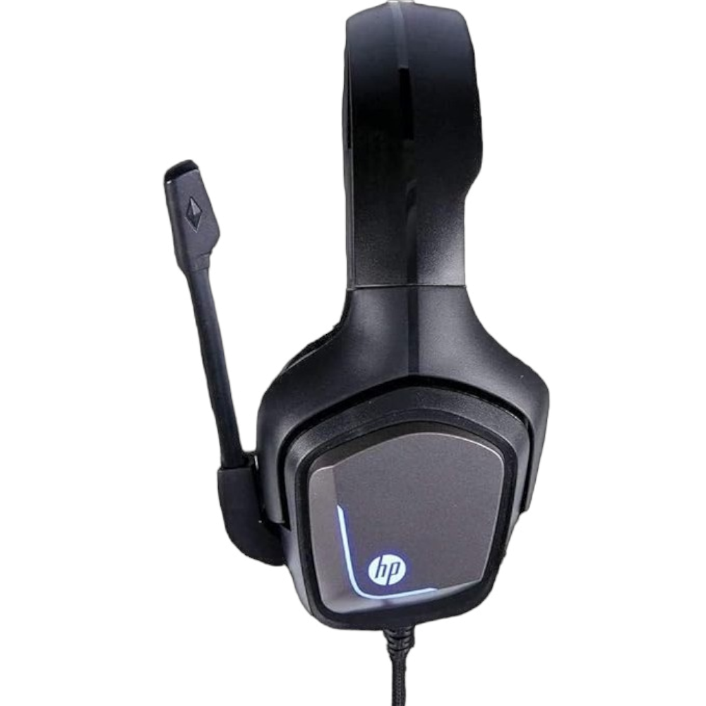 إتش بي سماعات رأس سلكية مع الميكرفون موديل HP H220GS - أسود