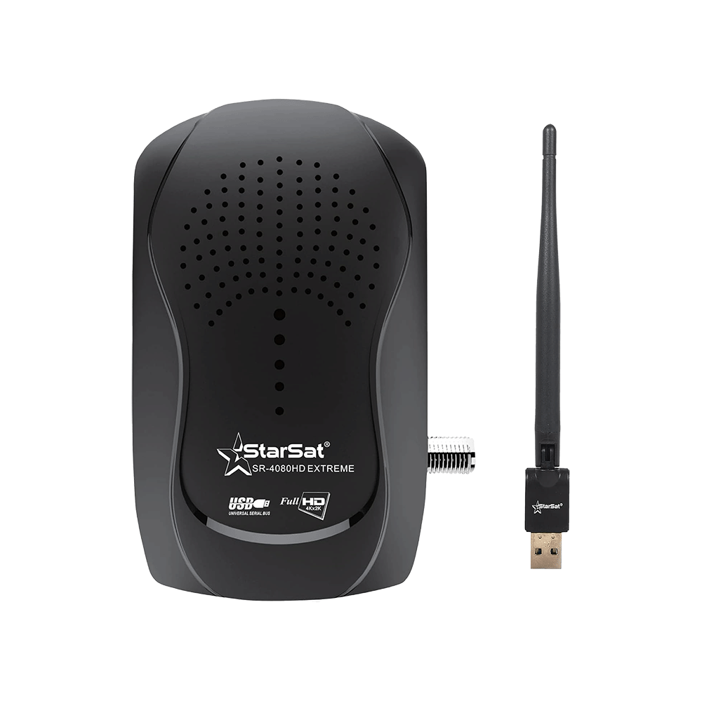 سيفر ستار سات موديل SR-4080HD - أسود