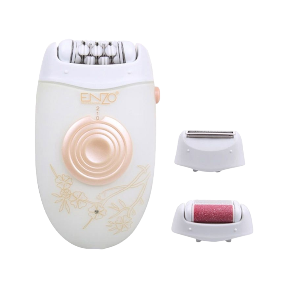 إنزو آلة حلاقة وإزالة الشعر النسائية 3 في 1 موديل EN-3089 - أبيض
