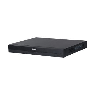 دهوا جهاز سويتش NVR مع 26 منفذ جيجابت و 24 منفذ PoE لإدارة الطاقة عبر الشبكة موديل DHI-NVR4232-16P-EI- أسود