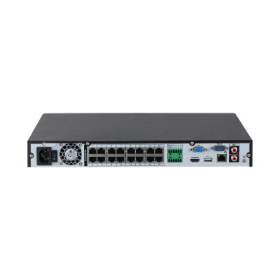 دهوا جهاز سويتش NVR مع 26 منفذ جيجابت و 24 منفذ PoE لإدارة الطاقة عبر الشبكة موديل DHI-NVR4232-16P-EI- أسود