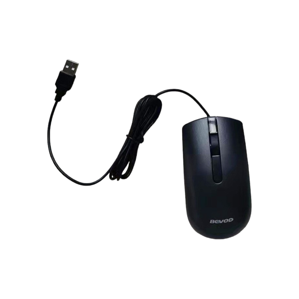بيفود ماوس مكتبي سلكي موديل BVM-322BU - أسود