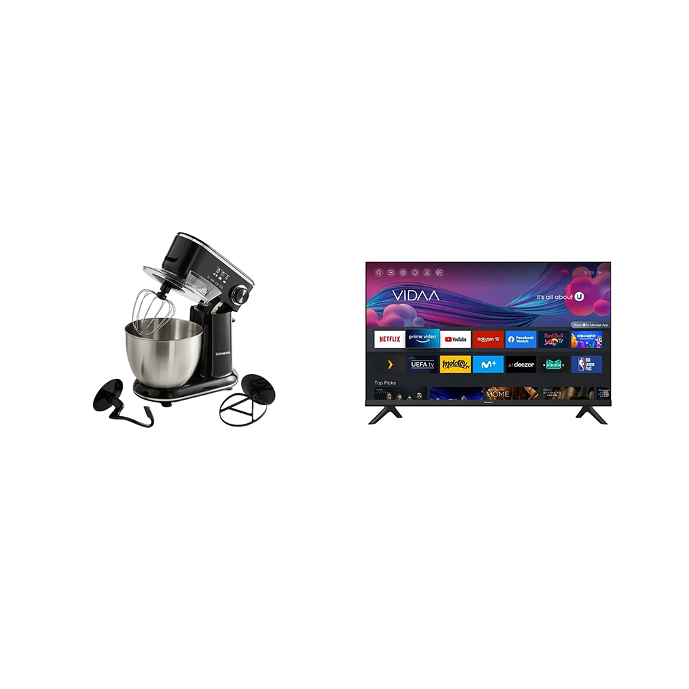 باكج هايسنس تلفزيون سمارت 32 بوصة موديل 32A4K + جنرال عجانة كهربائية سعة 5 لتر موديل KM5012-CB 
