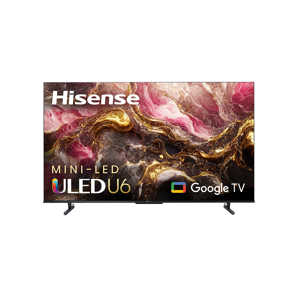 هايسنس تلفزيون ذكي 4k ULED مقاس 55 بوصة قوة 170 وات موديل 55U6K - أسود
