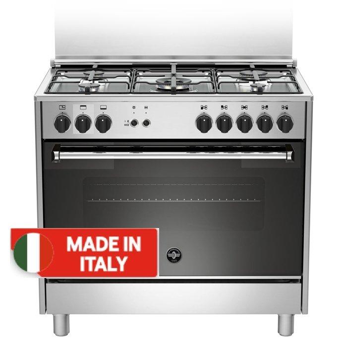 لاجيرمانيا طباخة غاز 5 شعل موديل AMS95C81DX  مقاس 90x60 سم - فضي 