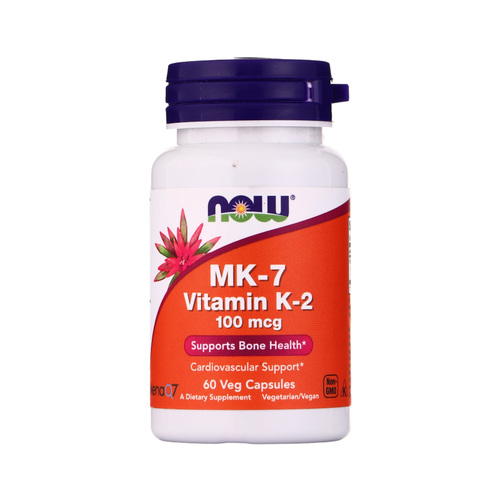 ناو فيتامين MK-7 K-2 مكمل غذائي 100 مكجم -  60 كبسولة نباتية 