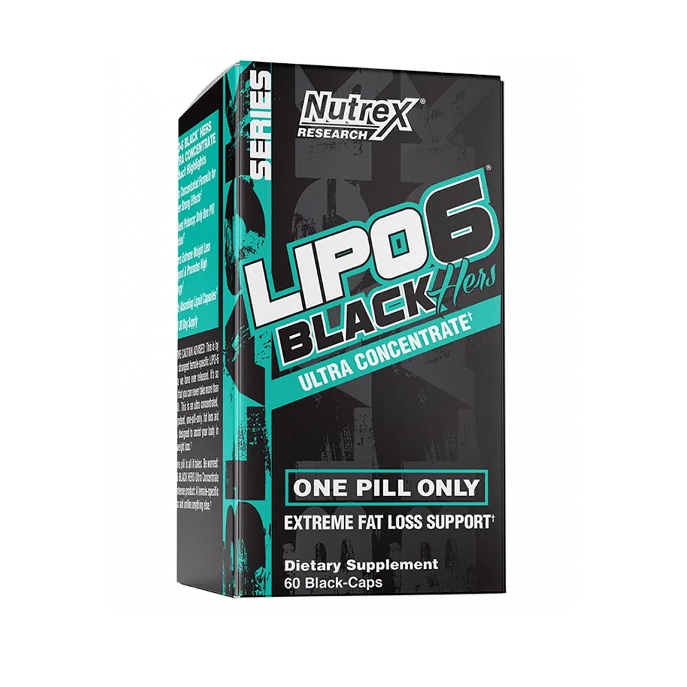 نوتريكس ريسيرش - ليبو6 بلاك للنساء تركيز فائق تعزيز خسارة الوزن