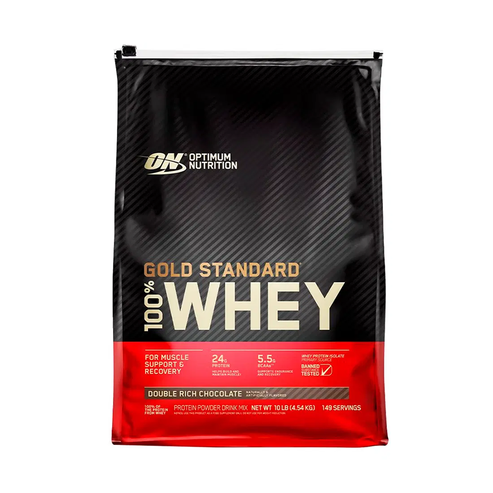 اوبتيموم نيوترشن جولد ستاندرد شوكولاه 100% واي بروتين - 4.54 كجم