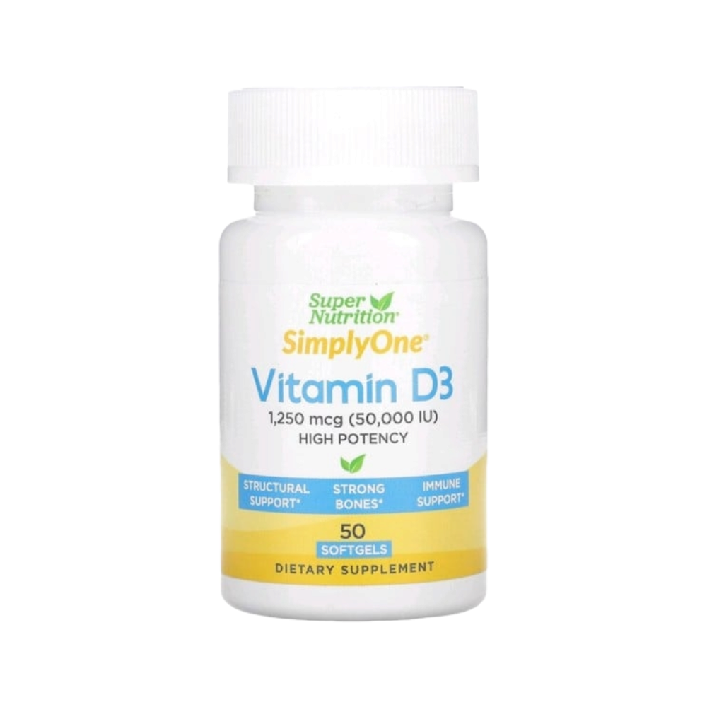 سوبر نيوتريشن سيمبلي ون فيتامين د3 مكمل غذائي  - 50 كبسولة هلامية
