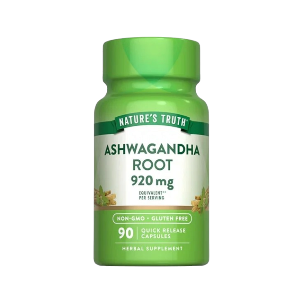 ناتشرز تروث كبسولات مكمل غذائي اشواغاندا 920 مجم - 90 كبسولة
