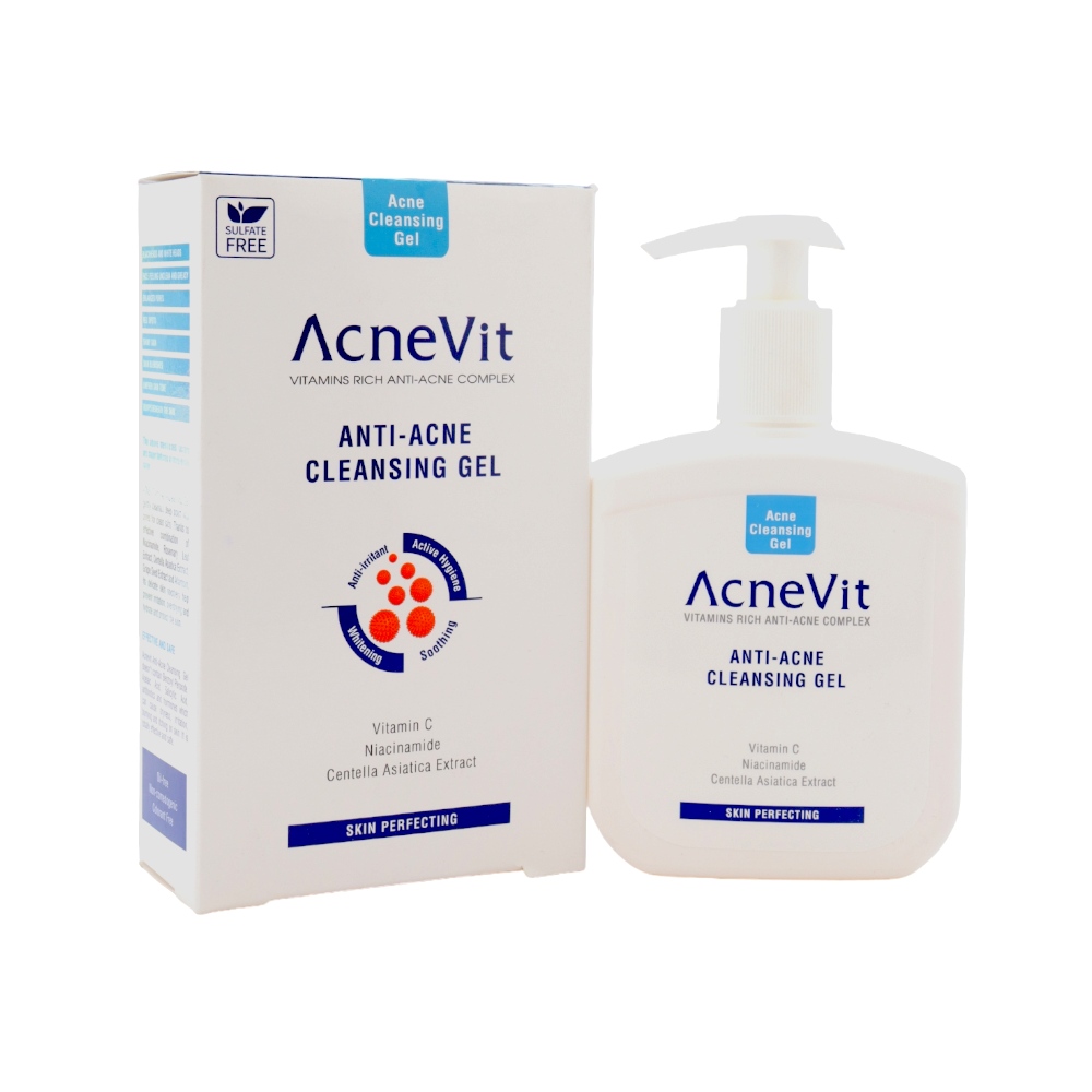 آكني فيت جل غسول منظف للوجه مضاد لحب الشباب بفيتامين سي و النيساميد  - 200 مل