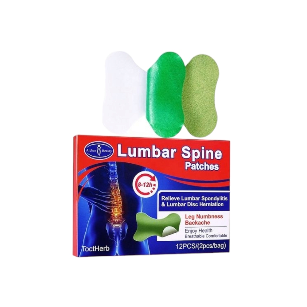 آيشون بيوتي لصقات لتسكين آلام أسفل الظهر والانزلاق الغضروفي - 12 قطعة