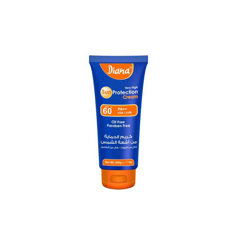 ديانا كريم بمعامل حماية من الشمس SPF 60 خال من الباربين - 200 مل