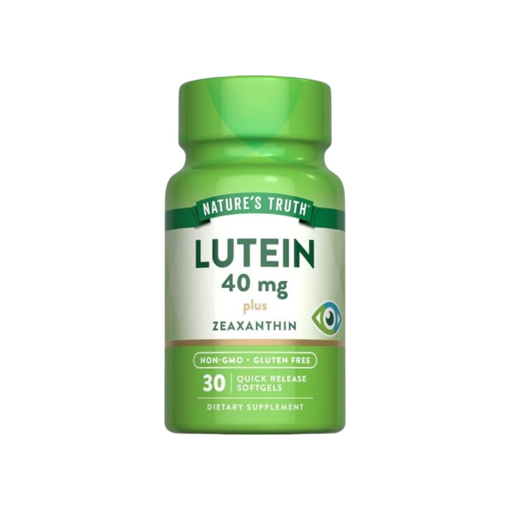 ناتشرز تروث لوتين بلس زياكسانثين مكمل غذائي مصمم لدعم صحة العينين - 30 كبسولة هلامية 