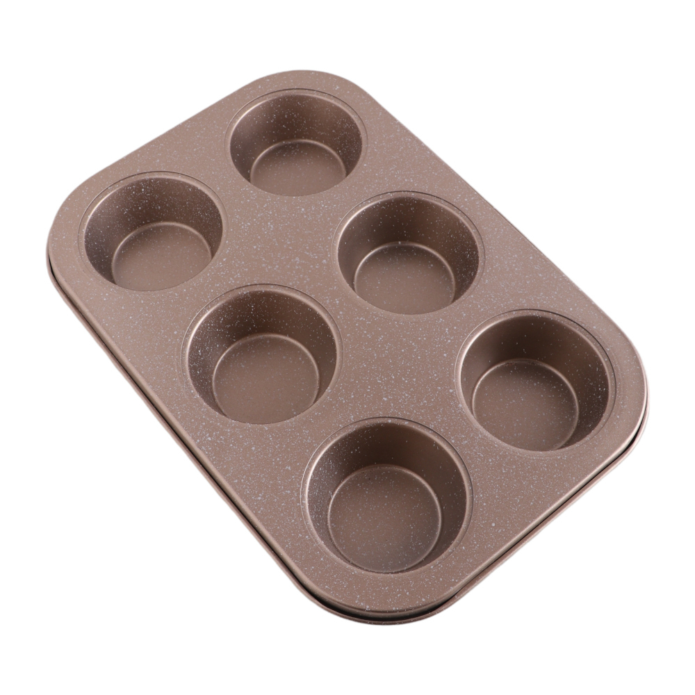 قالب كب كيك استيل 6 فتحات مرشوش