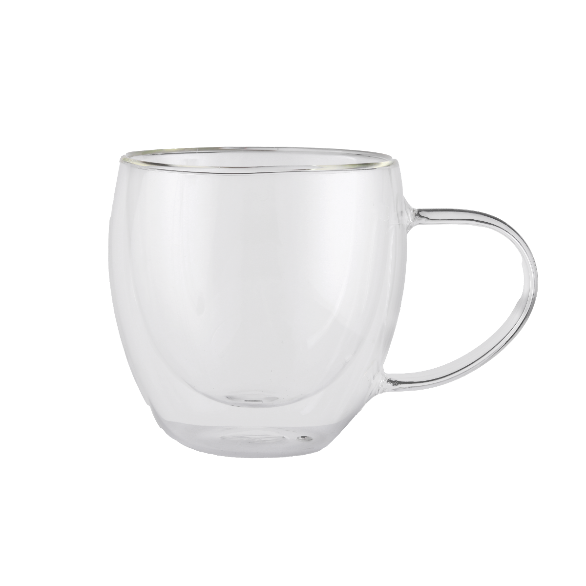 كوب زجاجي بجدار مزدوج مفرغ من الهواء و عازل للحرارة بسعة150 مل