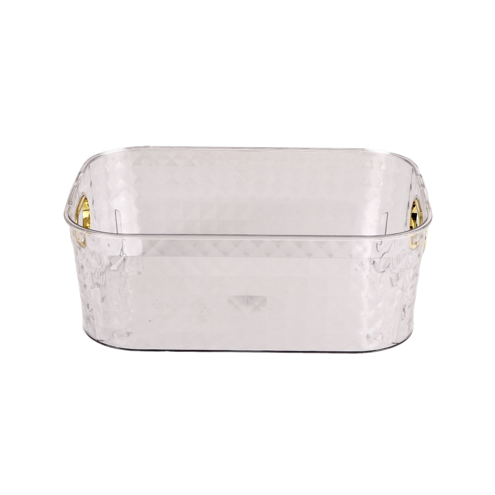 صحن تقديم إكريليك غريق بمقابض جانبية حجم متوسط - 28 سم 