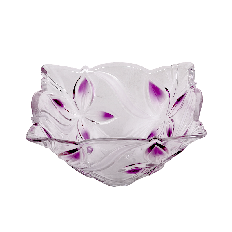 مطيبة تقديم زجاجية منقوشة -  25 سم