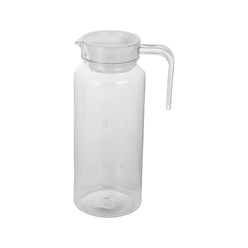 جاك إكريليك شفاف مع مقبض و غطاء -  1 لتر