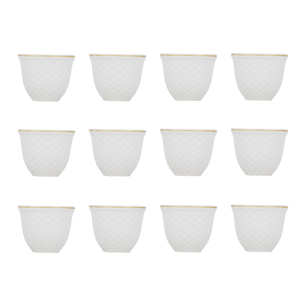 طقم فناجين قهوة عربي فاخرة - 12 قطعة