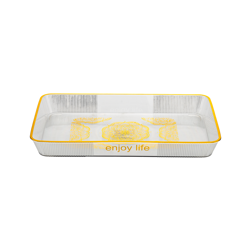 طبق تقديم اكريلك مستطيل بطباعة Enjoy Life - 20*30 سم