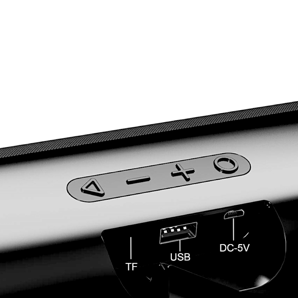 موكسوم مكبر صوت لاسلكي ماكس مضاد للماء IPX6 قوة 10 وات موديل SK38 - أسود