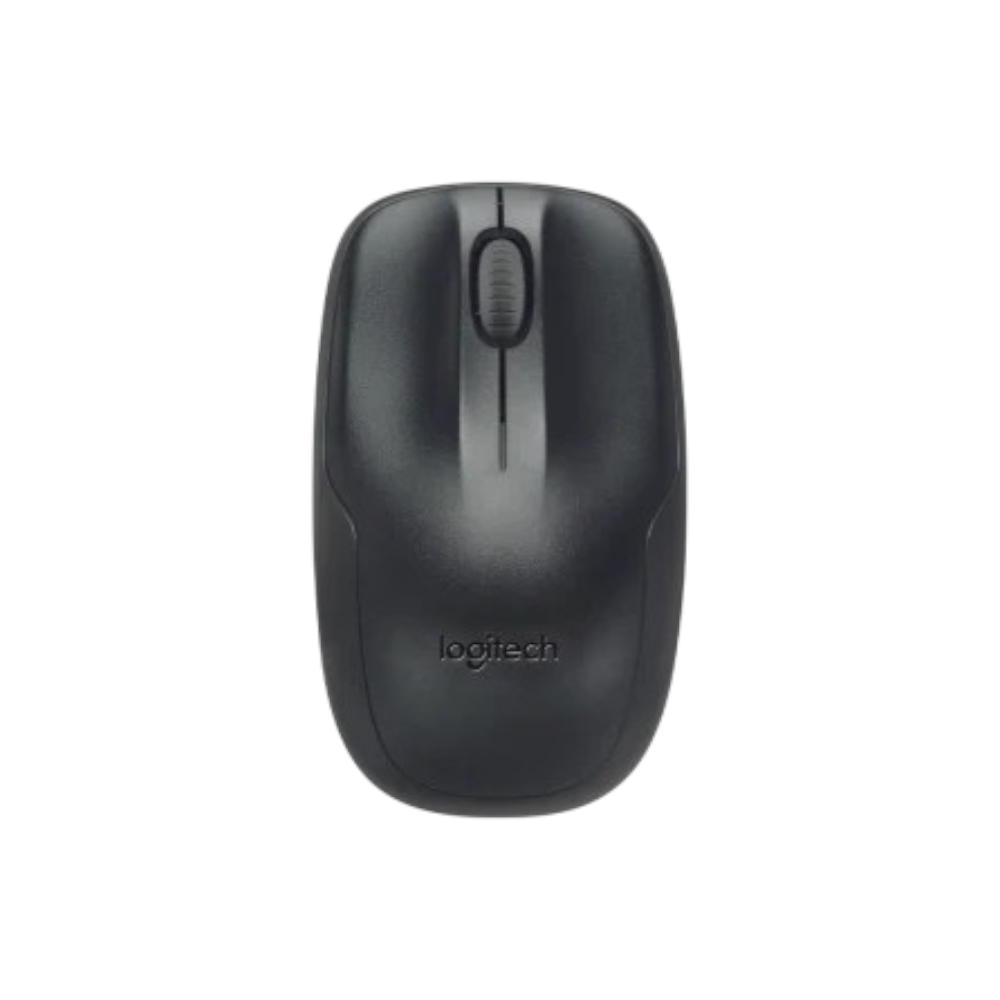 لوجتشك طقم لوحة مفاتيح وماوس لاسلكي موديل MK220 - أسود 