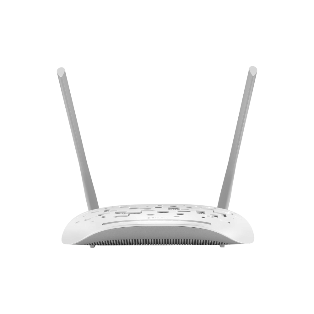 تي بي لينك جهاز توجيه و مودم ADSL2+ لاسلكي 300 ميجابايت موديل TD-W8961N V4 - أبيض 