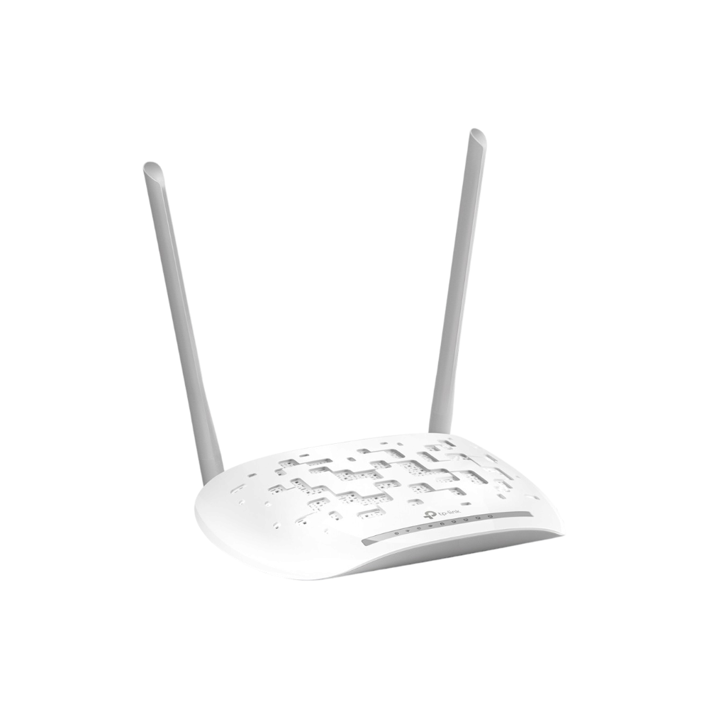 تي بي لينك جهاز توجيه و مودم ADSL2+ لاسلكي 300 ميجابايت موديل TD-W8961N V4 - أبيض 