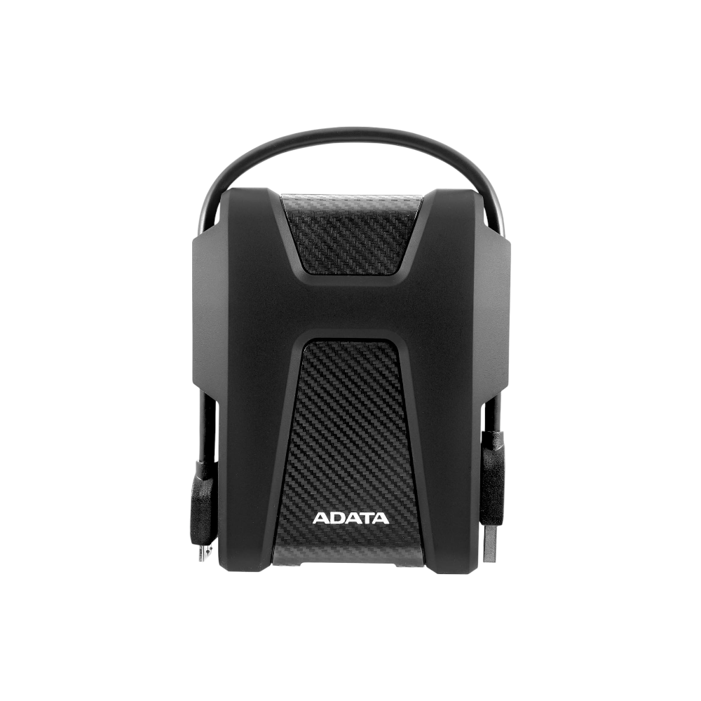 اداتا هارديسك خارجي محمول مقاوم للصدمات بسعة 1 تيرابايت موديل HD680 - أسود