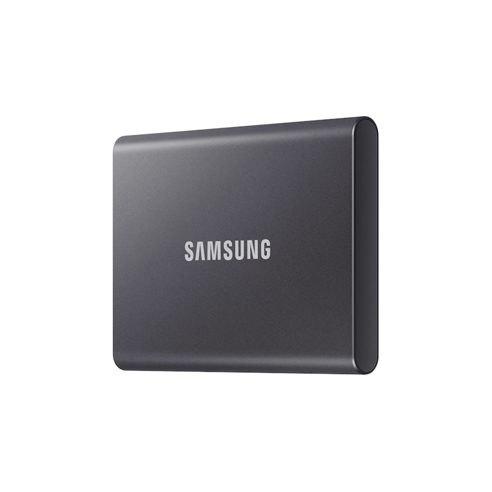 سامسونج هاردسك خارجي محمول SSD بسعة 1 تيرابايت موديل T7 - أسود