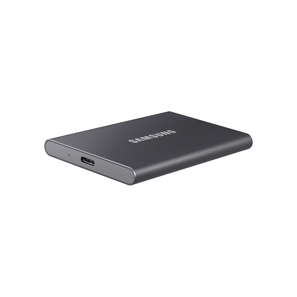 سامسونج هاردسك خارجي محمول SSD بسعة 1 تيرابايت موديل T7 - أسود