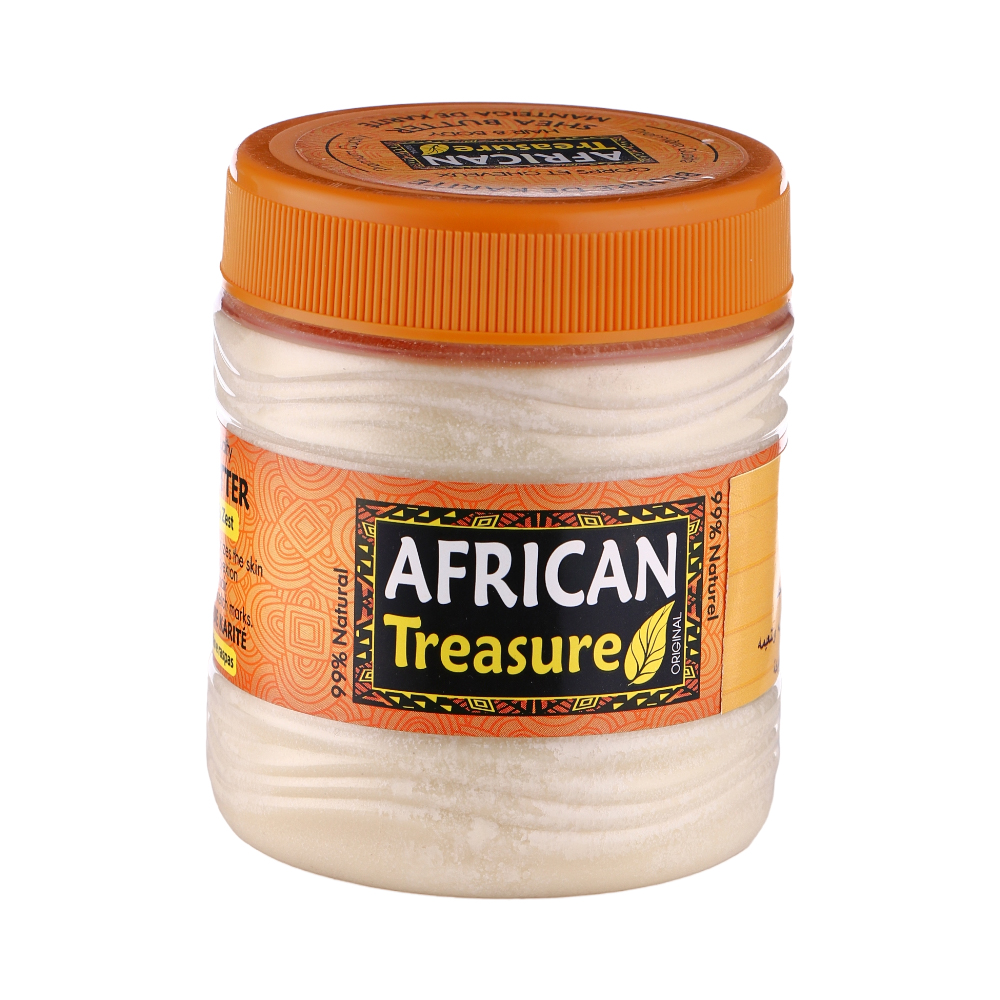 زبدة الشيا الأفريقي الخام بالليمون من AFRICAN Treasure الأصلي - 335 جم