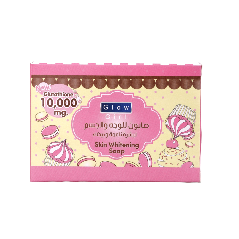 صابون تبييض بخلاص الجلتاثيون للوجة و الجسم من جلو جيرل - 100 جم
