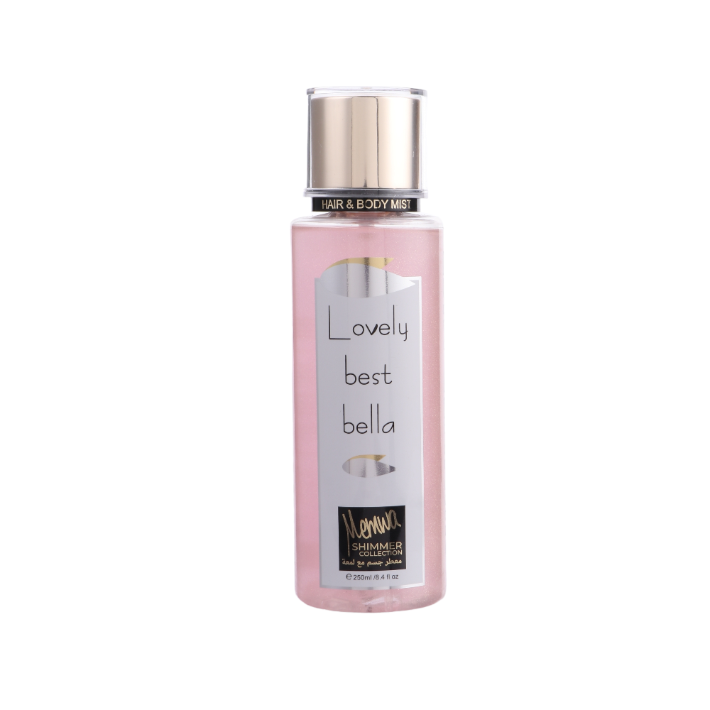 معطر جسم LOVELY BEST BELLA مع لمعة من ميموا - 250 مل 