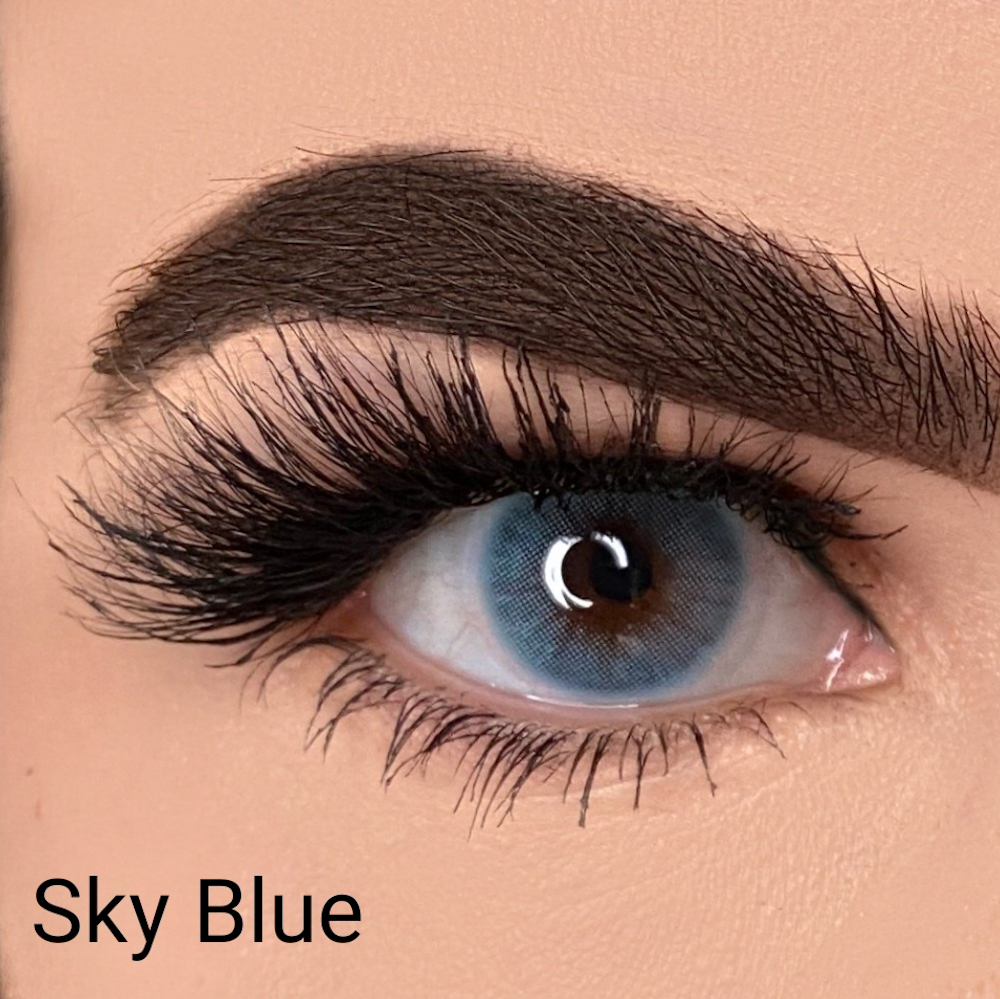 عدسات لاصقة ملونة 1tone من فرش تون كوزمتيكس - sky blue
