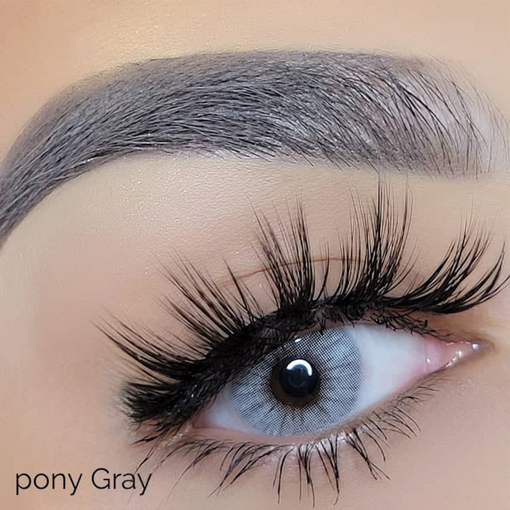 عدسات لاصقة ملونة 1tone من فرش تون كوزمتيكس - pony gray 