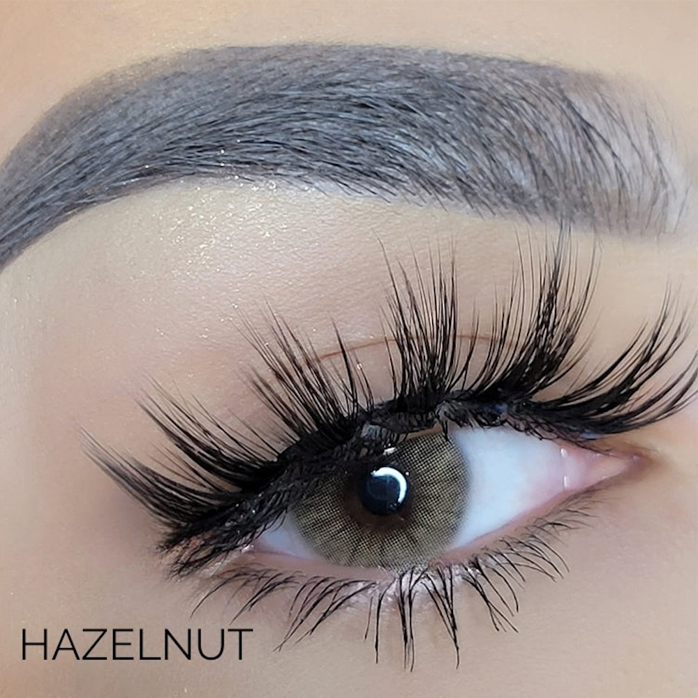 عدسات لاصقة ملونة 1tone من فرش تون كوزمتيكس - hazelnut 