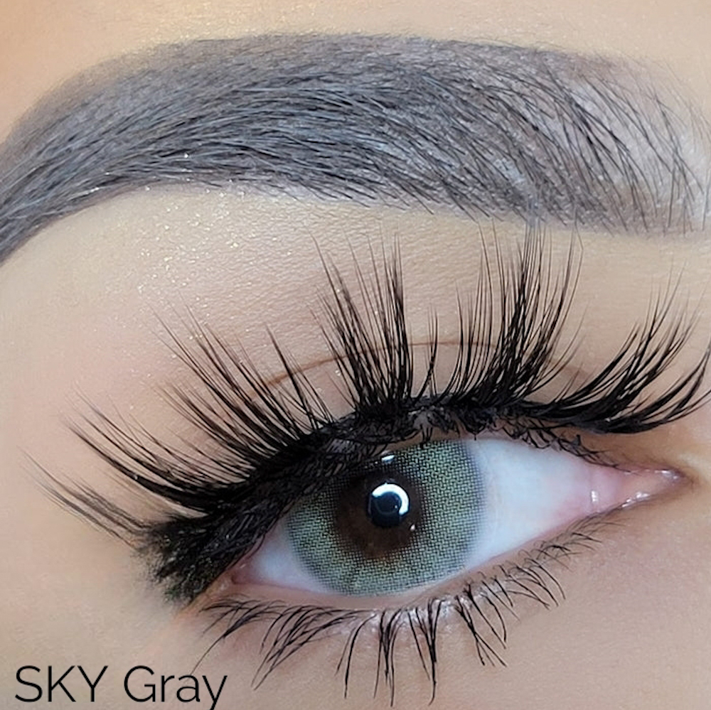 عدسات لاصقة ملونة 2tone من فرش تون كوزمتيكس - sky gray 
