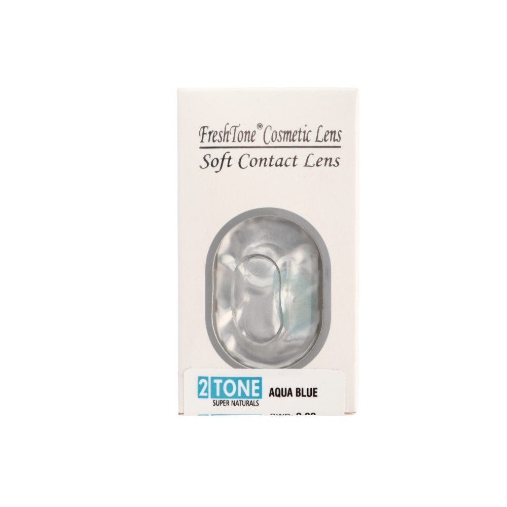 عدسات لاصقة ملونة 2tone من فرش تون كوزمتيكس - aqua blue