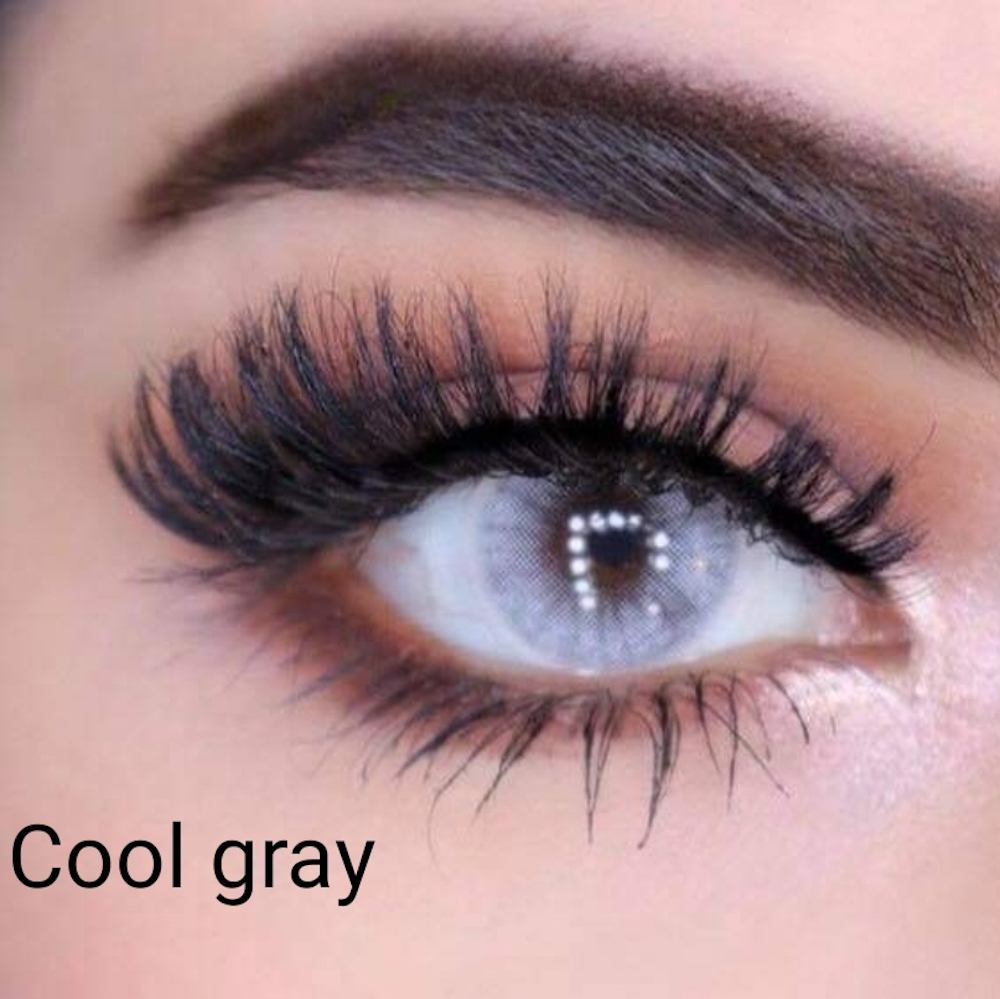 عدسات لاصقة ملونة 2tone من فرش تون كوزمتيكس - cool gray