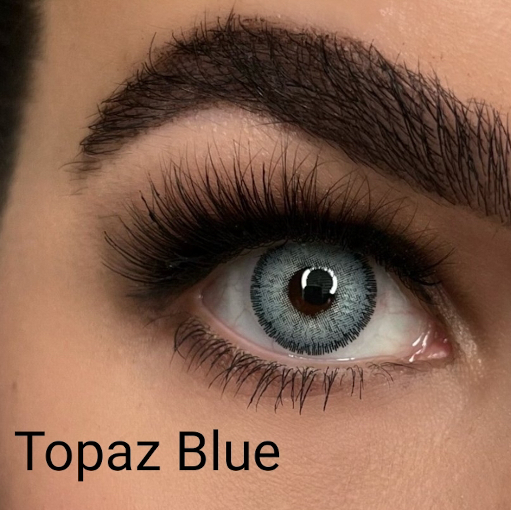 عدسات لاصقة ملونة 3tone من فرش تون كوزمتيكس - topaz blue