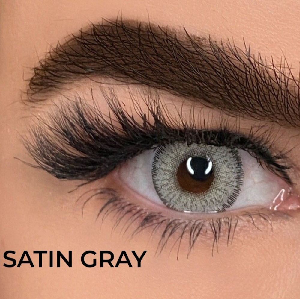 عدسات لاصقة ملونة 3tone من فرش تون كوزمتيكس - satin gray