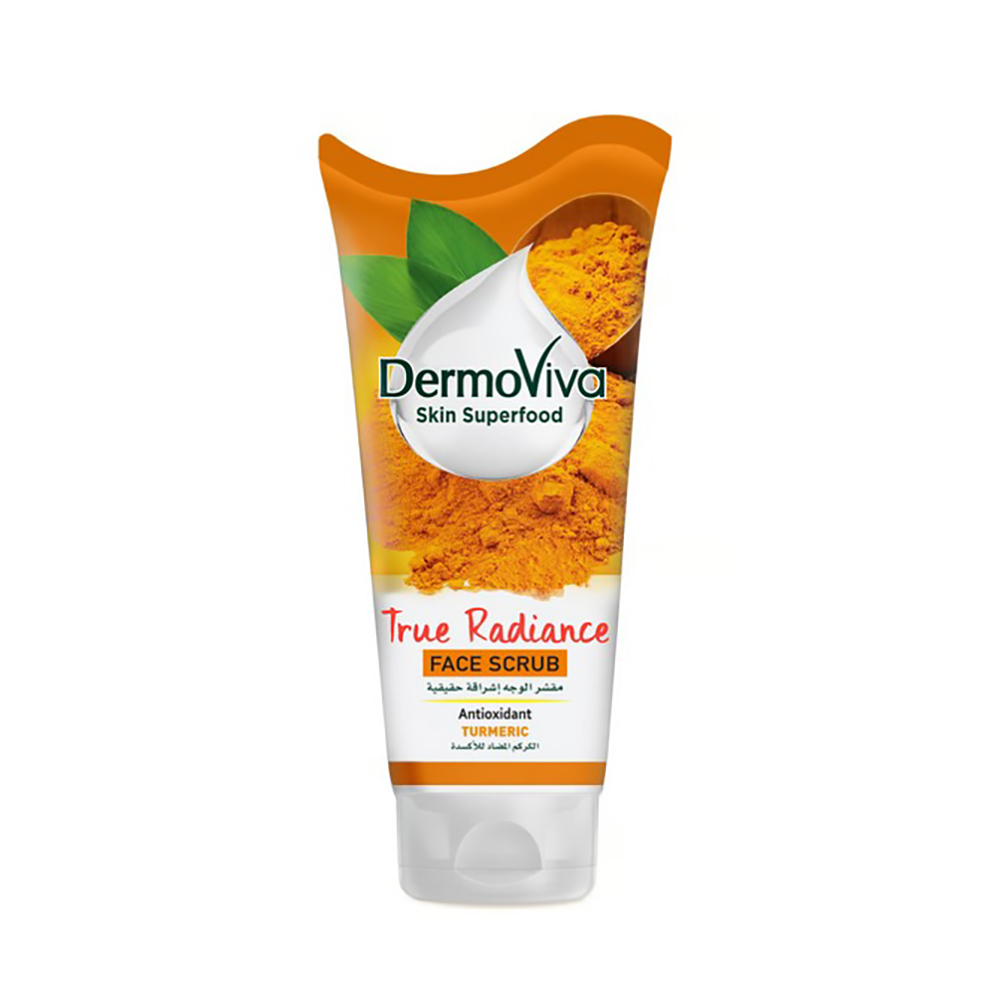 ديرمو فيفا  مقشر وجه ترو راديانس بالكركم مضاد للاكسدة  - 150 مل