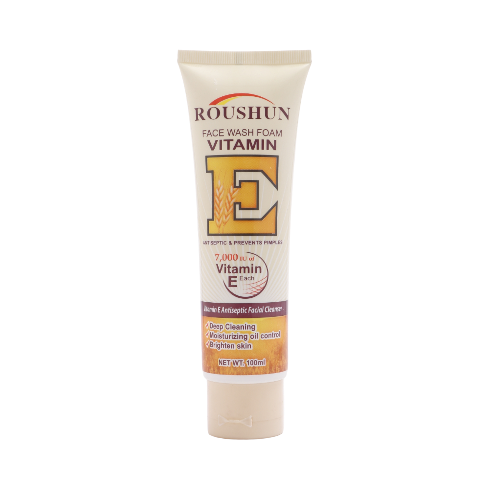 روشن غسول الوجه الرغوي بفيتامين اي - 100 مل