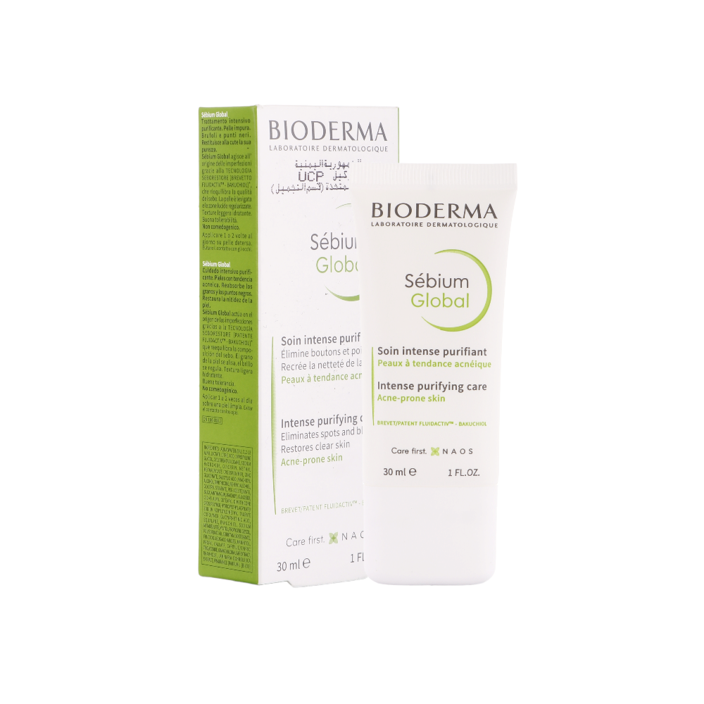 بيوديرما كريم سيبيوم جلوبال عناية تنقية مكثفة للبشرة المعرضة لحب الشباب - 30 مل 